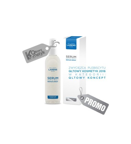 Regenerační vyživující serum Larens na pokožku, vlasy a nehty Serum Hair & Body Repair Spray 250ml Regenerační vyživující serum Larens na pokožku, vlasy a nehty Serum Hair & Body Repair Spray 250ml